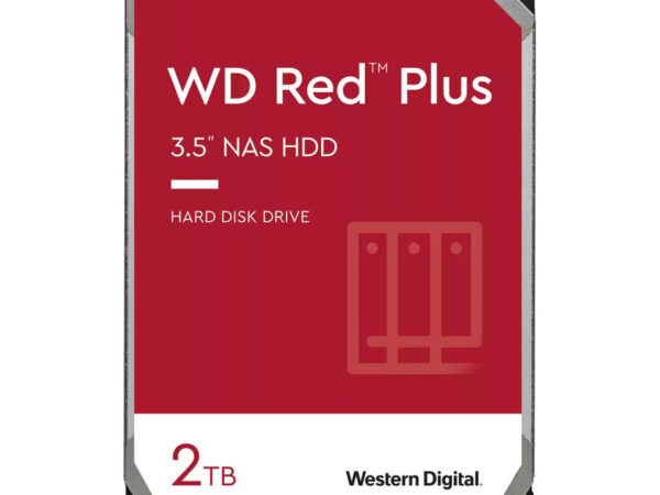 Western Digital Red Plus disco rigido interno 2 TB 5400 Giri/min 64 MB 3.5" SATA