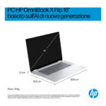 HP OmniBook X FlipNGAI 16-as0004nl Copilot+ PC Intel Core Ultra 7 256V Ibrido (2 in 1) 40,6 cm (16") Touch screen 3K 16 GB LPDDR5x-SDRAM 1 TB SSD Wi-Fi 6E (802.11ax) Windows 11 Home Argento - immagine 4