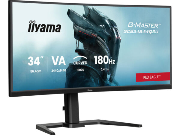 iiyama G-MASTER GCB3484WQSU-B1 Monitor PC 86,4 cm (34") 3440 x 1440 Pixel UltraWide Quad HD LED Nero