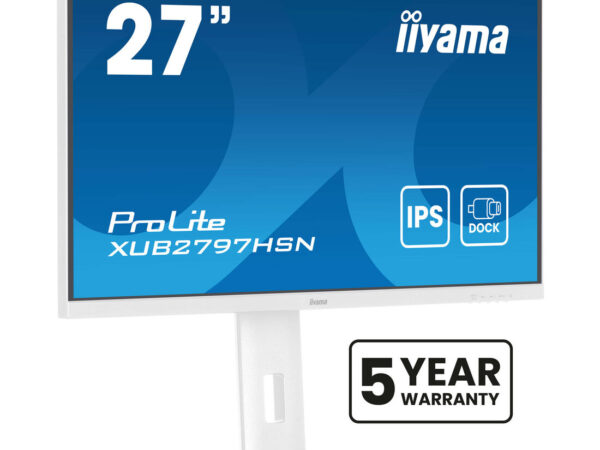 iiyama ProLite XUB2797HSN-W2 Monitor PC 68,6 cm (27") 1920 x 1080 Pixel Full HD LED Bianco