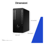 HP Z1 G1i Wolf Pro Security Edition Intel Core Ultra 9 285 32 GB DDR5-SDRAM 1 TB SSD Windows 11 Pro Tower Stazione di lavoro AI PC, AI Workstation Nero - immagine 2