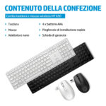 HP Combinazione di tastiera e mouse wireless 650, colore nero - immagine 3