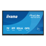 iiyama TE7513A-B1AG visualizzatore di messaggi Pannello piatto interattivo 190,5 cm (75") Wi-Fi 500 cd/m² 4K Ultra HD Nero Touch screen Processore integrato Android 18/7 - immagine 2