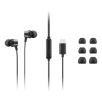 Lenovo 4XD1J77351 cuffia e auricolare Cablato In-ear Ufficio USB tipo-C Nero