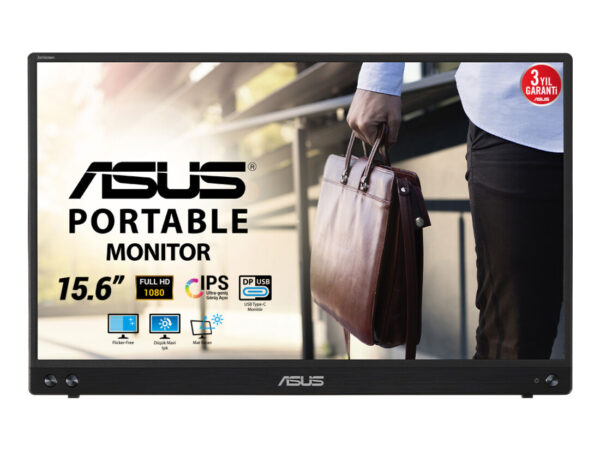 ASUS MB16ACV Monitor PC 39,6 cm (15.6") 1920 x 1080 Pixel Full HD LED Nero