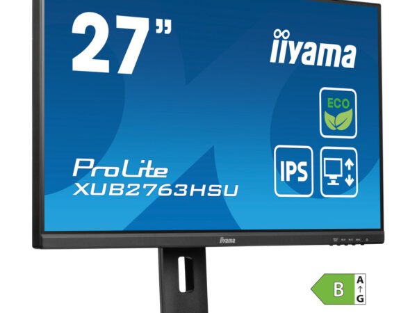 iiyama ProLite XUB2763HSU-B1 Monitor PC 68,6 cm (27") 1920 x 1080 Pixel Full HD LED Nero