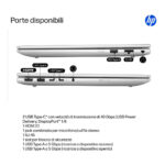 HP ProBook 4 G1q Next Gen AI PC Copilot+ PC Qualcomm Snapdragon X1-26-100 Computer portatile 35,6 cm (14") WUXGA 16 GB LPDDR5x-SDRAM 512 GB SSD Wi-Fi 6E (802.11ax) Windows 11 Pro Argento - immagine 2