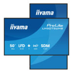 iiyama LH5075UHS-B2AG visualizzatore di messaggi Pannello piatto per segnaletica digitale 125,7 cm (49.5") LCD Wi-Fi 500 cd/m² 4K Ultra HD Nero Processore integrato Android 11 24/7