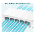 TP-Link LS1005 switch di rete Non gestito Fast Ethernet (10/100) Bianco - immagine 3
