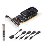 PNY VCQP1000V2-PB scheda video NVIDIA Quadro P1000 V2 4 GB GDDR5