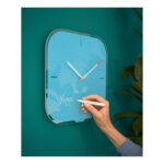 Leitz 90170061 orologio da parete e da tavolo Orologio al quarzo Quadrato Blu - immagine 3