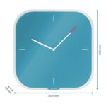 Leitz 90170061 orologio da parete e da tavolo Orologio al quarzo Quadrato Blu - immagine 7