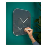 Leitz 90170089 orologio da parete e da tavolo Orologio al quarzo Quadrato Nero - immagine 3
