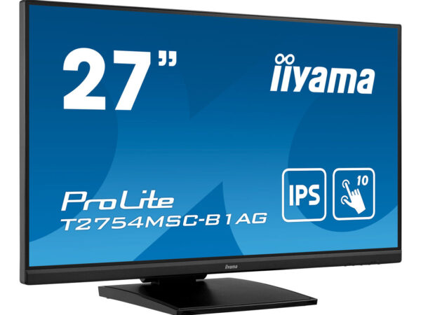iiyama ProLite T2754MSC-B1AG Monitor PC 68,6 cm (27") 1920 x 1080 Pixel Full HD LED Touch screen Multi utente Nero