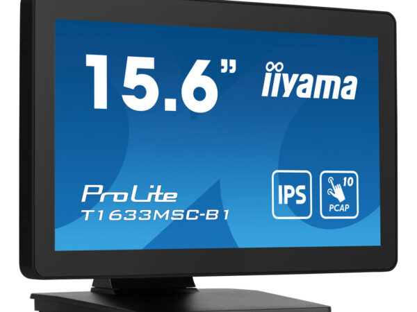iiyama ProLite T1633MSC-B1 Monitor PC 39,6 cm (15.6") 1920 x 1080 Pixel Full HD LCD Touch screen Nero