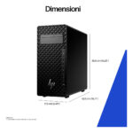 HP Z2 G1i Wolf Pro Security Edition Intel Core Ultra 7 265 32 GB DDR5-SDRAM 1 TB SSD NVIDIA RTX A400 Windows 11 Pro Tower Stazione di lavoro AI PC, AI Workstation Nero - immagine 3