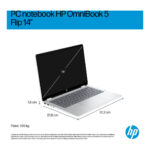 HP OmniBook 5 Flip 14-fp0003nl Intel Core i5 i5-1334U Ibrido (2 in 1) 35,6 cm (14") Touch screen 2K 16 GB LPDDR5-SDRAM 512 GB SSD Wi-Fi 6 (802.11ax) Windows 11 Home Argento - immagine 4