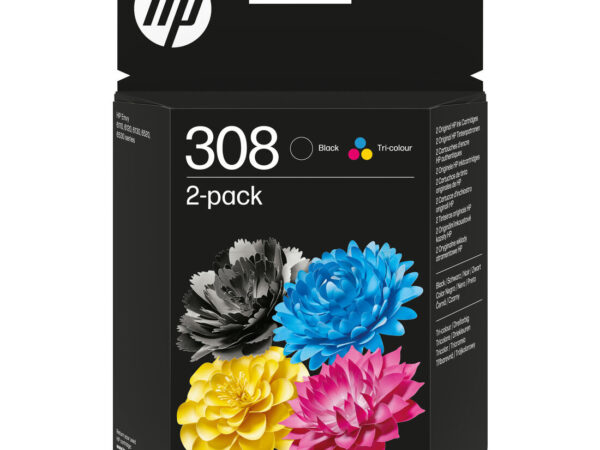 HP Confezione da 2 Cartucce di Inchiostro Nero/Tricromia Originali 308