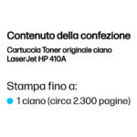 HP Cartuccia Toner originale ciano LaserJet 410A - immagine 2
