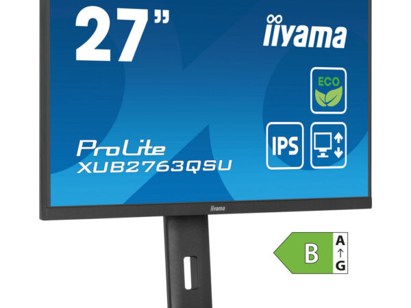 iiyama ProLite XUB2763QSU-B1 Monitor PC 68,6 cm (27") 2560 x 1440 Pixel Quad HD LED Nero