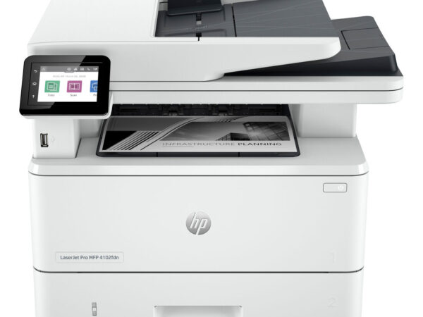 HP LaserJet Pro 4102fdn Multifunction Bianco e nero Stampante, Solo Ethernet; Fotocopiatrice, scanner