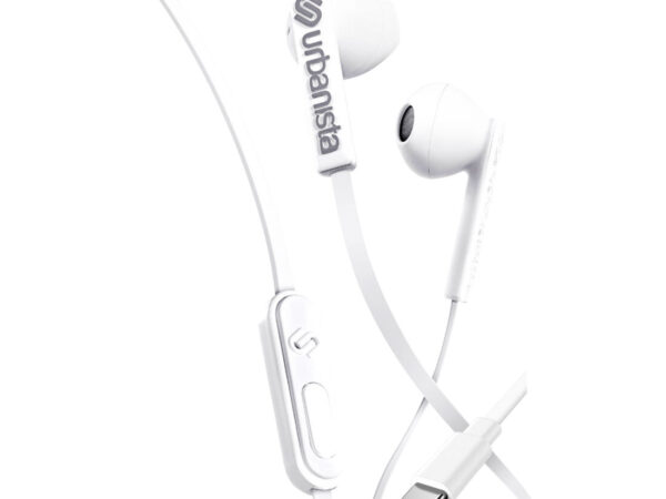 Urbanista San Francisco Auricolare Cablato In-ear Musica e Chiamate USB tipo-C Bianco