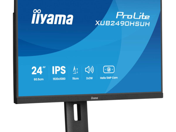 iiyama XUB2490HSUH-B2 Monitor PC 60,5 cm (23.8") 1920 x 1080 Pixel Full HD LED Nero