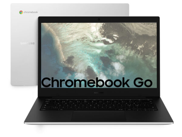 Samsung Galaxy Chromebook Go Intel Celeron N N4500 35,6 cm (14") HD 4 GB LPDDR4x-SDRAM 64 GB eMMC Wi-Fi 6 (802.11ax) ChromeOS Argento