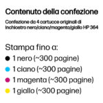 HP Confezione da 4 cartucce originali di inchiostro nero/ciano/magenta/giallo 364 - immagine 3