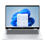 HP OmniBook 5 Flip 14-fp0003nl Intel Core i5 i5-1334U Ibrido (2 in 1) 35,6 cm (14") Touch screen 2K 16 GB LPDDR5-SDRAM 512 GB SSD Wi-Fi 6 (802.11ax) Windows 11 Home Argento