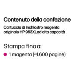 HP Cartuccia di inchiostro magenta originale 963XL ad alta capacità - immagine 2