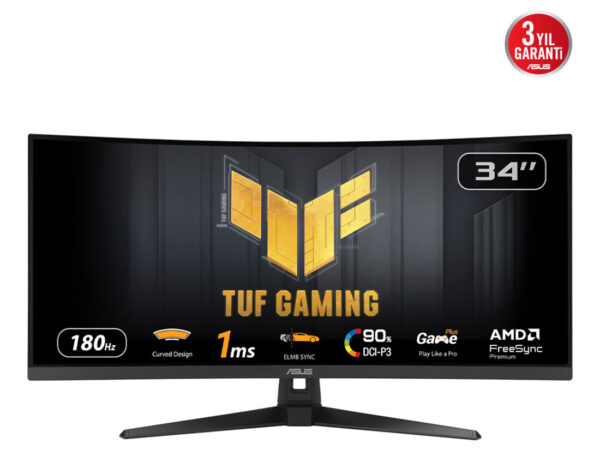 ASUS TUF Gaming VG34VQ3B Monitor PC 86,4 cm (34") 3440 x 1440 Pixel UltraWide Quad HD LED Nero