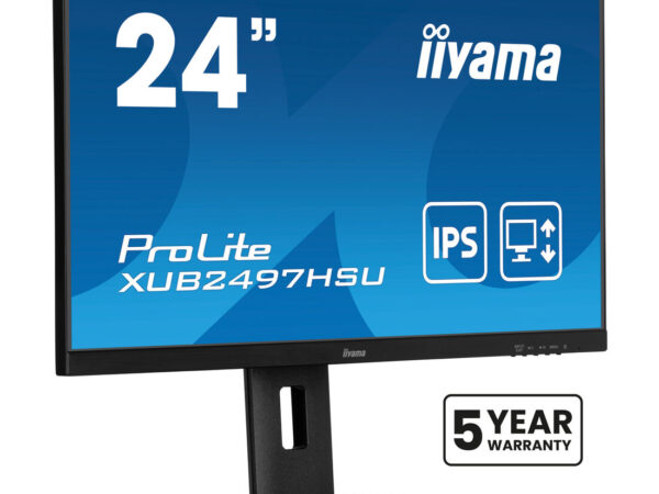 iiyama XUB2497HSU-B2 Monitor PC 60,5 cm (23.8") 1920 x 1080 Pixel Full HD LED Nero