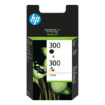 HP Confezione da 2 cartucce originali di inchiostro nero/tricromia 300