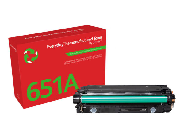 Toner rigenerato Everyday di Xerox Nero compatibile con HP 651A 650A 307A (CE340A/CE270A/CE740A), Capacità standard