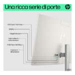 HP 24-cr0057nl Intel Core i5 i5-1335U 60,5 cm (23.8") 1920 x 1080 Pixel PC All-in-one 16 GB DDR4-SDRAM 512 GB SSD Windows 11 Home Wi-Fi 6 (802.11ax) Bianco - immagine 2