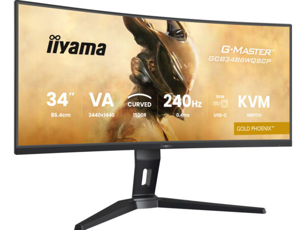 iiyama G-MASTER GCB3486WQSCP-B1 Monitor PC 86,4 cm (34") 3440 x 1440 Pixel UltraWide Quad HD Nero