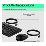 HP Mouse e tastiera 225 Wired - immagine 2