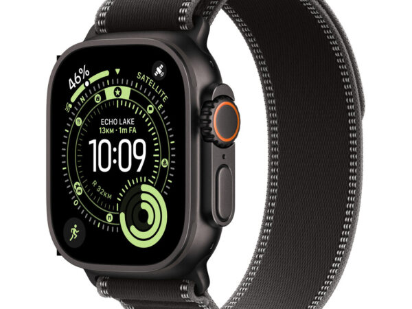 Apple Watch Ultra 3 GPS + Cellular 49mm Cassa Titanio Nero con Alpine Loop Terra Cotta - S/M