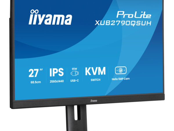 iiyama ProLite XUB2790QSUH-B2 Monitor PC 68,6 cm (27") 2560 x 1440 Pixel Quad HD LED Nero