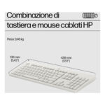 HP Mouse e tastiera 225 Wired - immagine 4