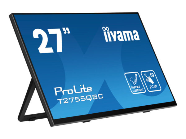iiyama ProLite T2755QSC-B1 Monitor PC 68,6 cm (27") 2560 x 1440 Pixel Quad HD LCD Touch screen Nero