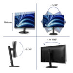 Philips 3000 series 24B2U3301D/00 Monitor PC 61,2 cm (24.1") 1920 x 1200 Pixel WUXGA LCD Nero - immagine 5