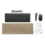 Lenovo Essential Wired Combo Black US Euro tastiera Mouse incluso Universale USB Nero - immagine 4