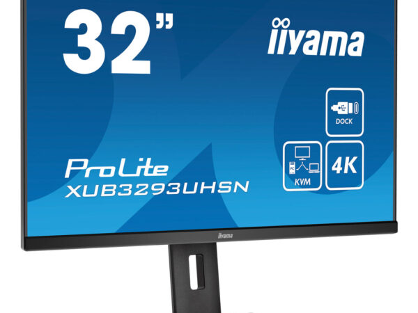 iiyama ProLite XUB3293UHSN-B5 Monitor PC 80 cm (31.5") 3840 x 2160 Pixel 4K Ultra HD LCD Nero
