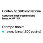 HP Cartuccia Toner originale ciano LaserJet 131A - immagine 2