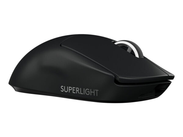 Logitech G PRO X SUPERLIGHT Mouse Gaming Wireless, Leggero 63 g, Sensore HERO 25K, 25.600 DPI, 5 Tasti Programmabili, Lunga Autonomia, Memoria Integrata, per eSport, Compatibile con PC e Mac. Nero