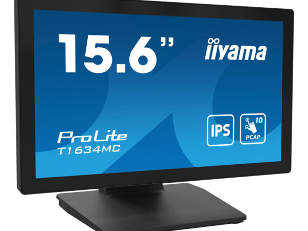 iiyama ProLite T1634MC-B1S Monitor PC 39,6 cm (15.6") 1920 x 1080 Pixel Full HD LED Touch screen Nero