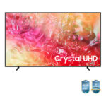 Samsung TV Crystal UHD 4K 75" UE75DU7170UXZT Smart TV Wi-Fi Black 2024, Processore Crystal 4K, 4K Upscaling, Slim Look Design, OTS Lite