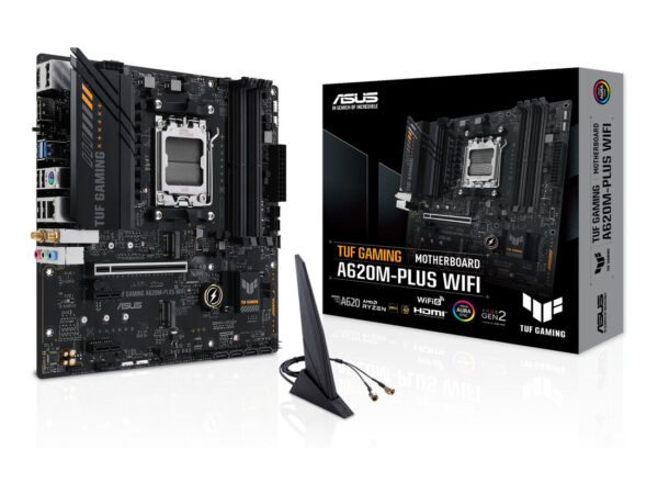ASUS TUF GAMING A620M-PLUS WIFI AMD A620 Socket AM5 micro ATX